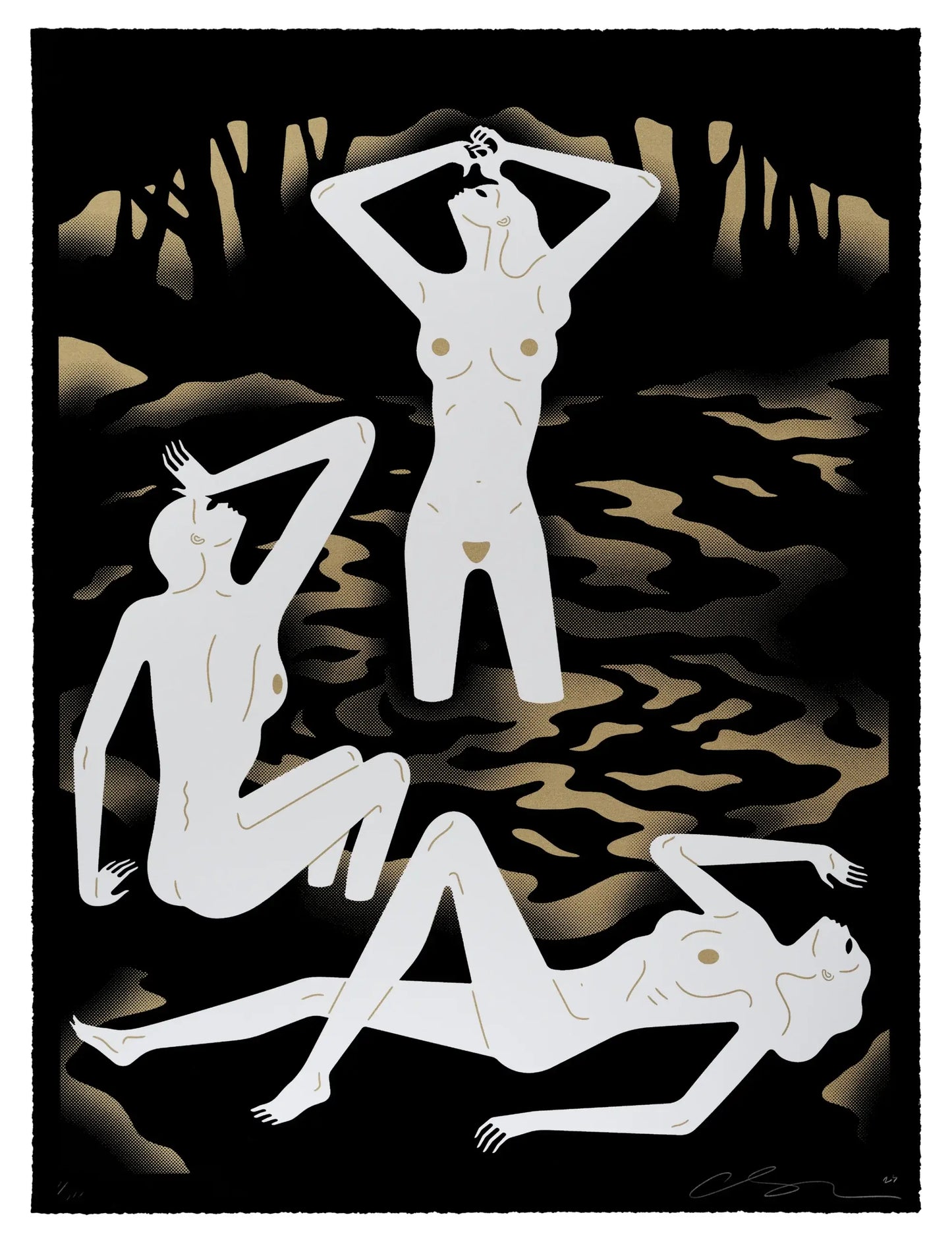 Cleon Peterson "River of Blood (Gold)"