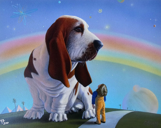 Charles Lynn Bragg "New Horizon" Basset Hound art