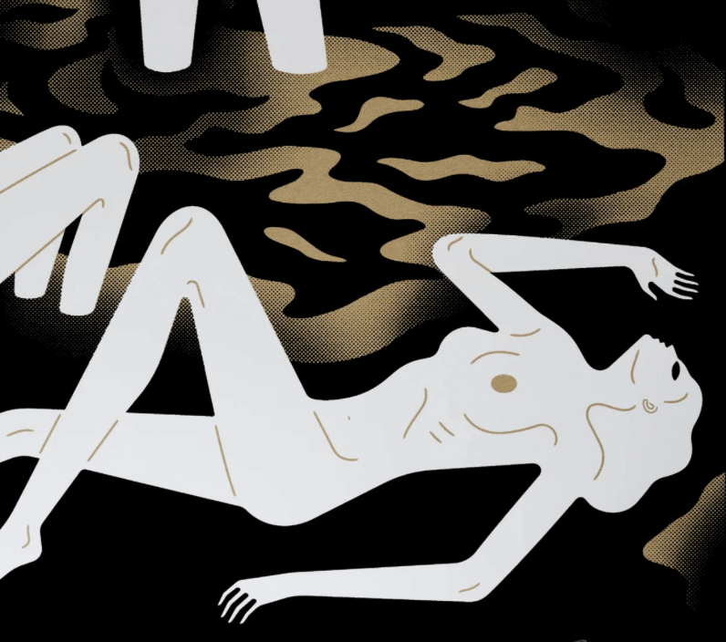 Cleon Peterson "River of Blood (Gold)"