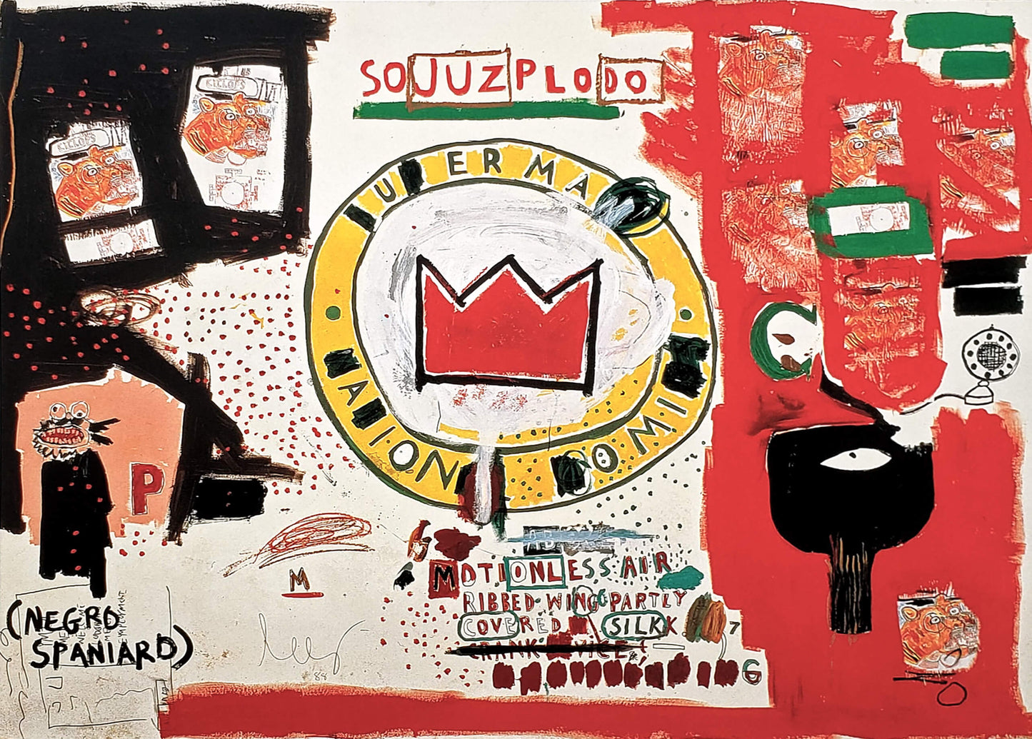 Jean-Michel Basquiat Crown 1988 Art Print