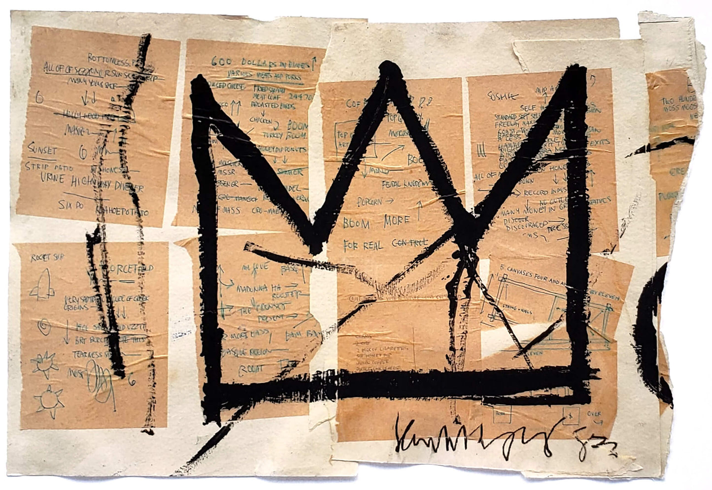 Jean-Michel Basquiat Crown 1982 Art Print