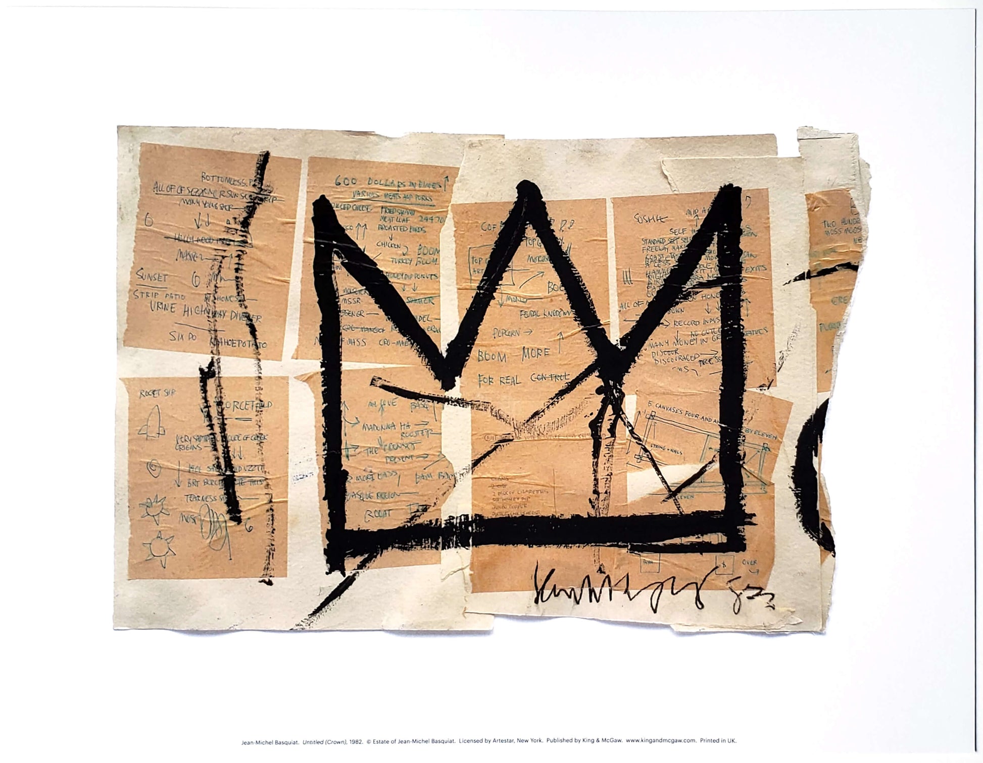 Jean-Michel Basquiat Crown 1982 Art Print