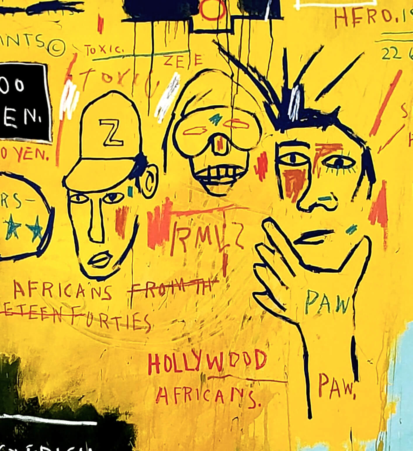 Jean-Michel Basquiat Hollywood Africans 1983 Art Print