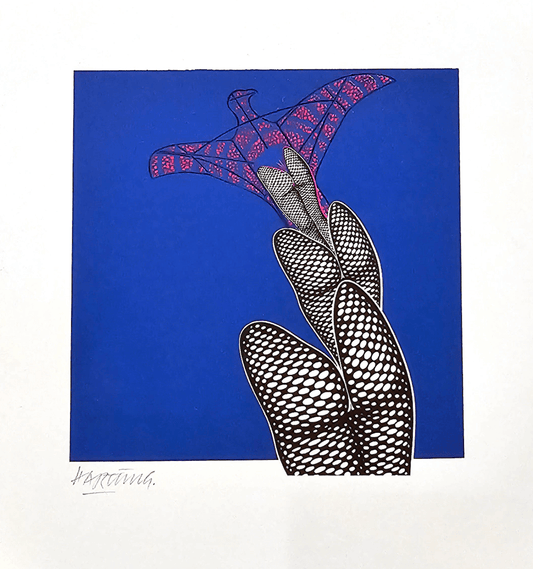 Johannis Hartung "Eagle" Hand signed offset lithograph