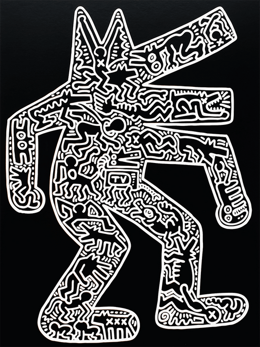 Keith Haring Dog 1985 Art Print