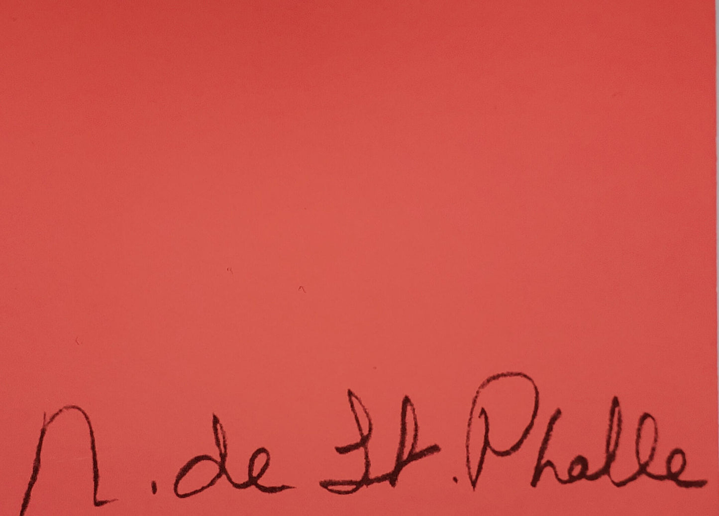 Niki de Saint Phalle signature