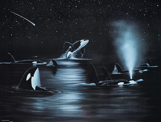 Wyland "Orca's Starry Night"