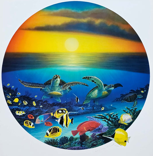 Wyland "Sea Turtle Reef" Hawaii Art