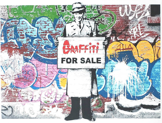 Hijack "Graffiti for Sale" hand signed numbered print