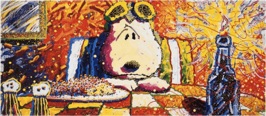 Last Supper Tom Everhart Snoopy Dog Peanuts poster