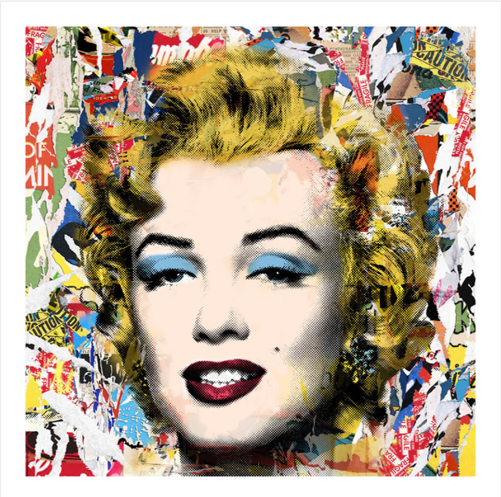 Mr. Brainwash "Marilyn POPfolio" Collage signed edition of 75