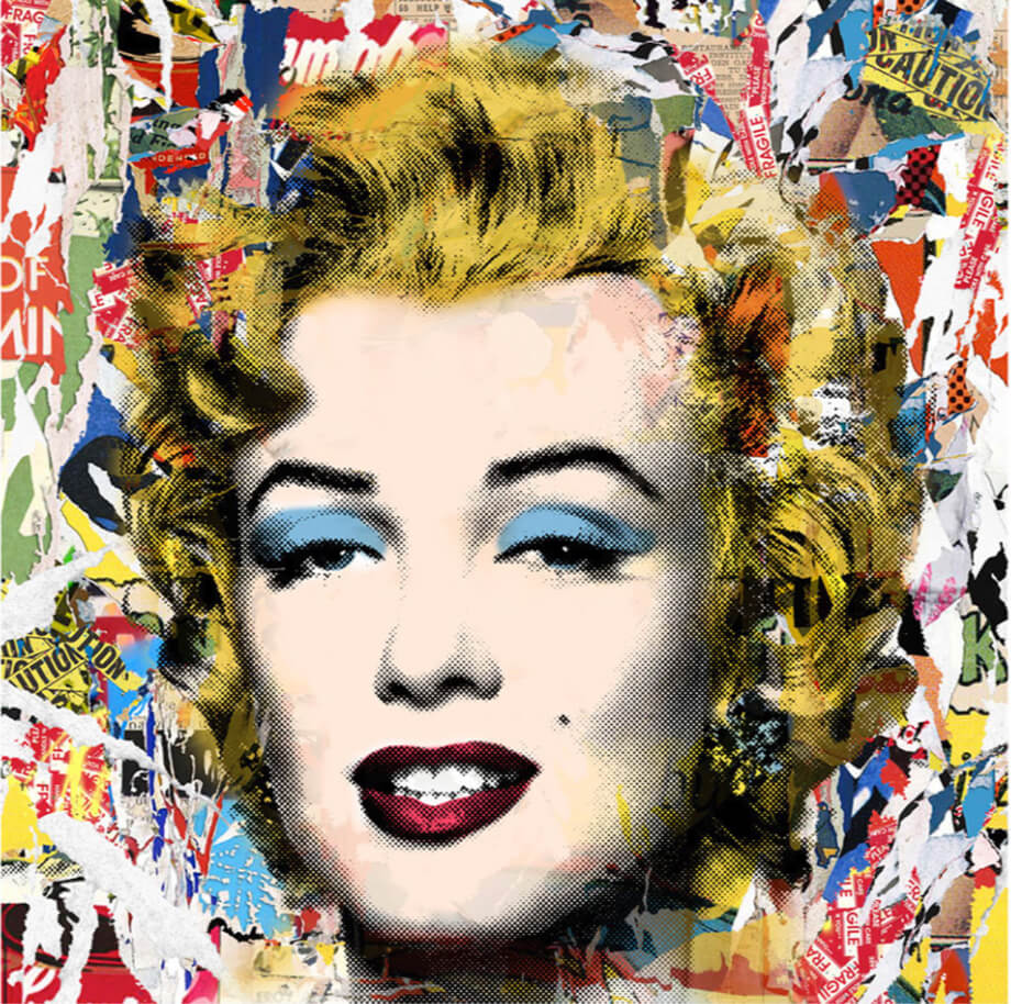 Mr. Brainwash "Marilyn POPfolio" Collage signed edition of 75