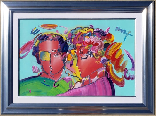 Original Peter Max Art in frame