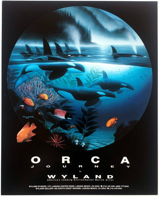 Wyland "Orca Journey" Killer Whales Art