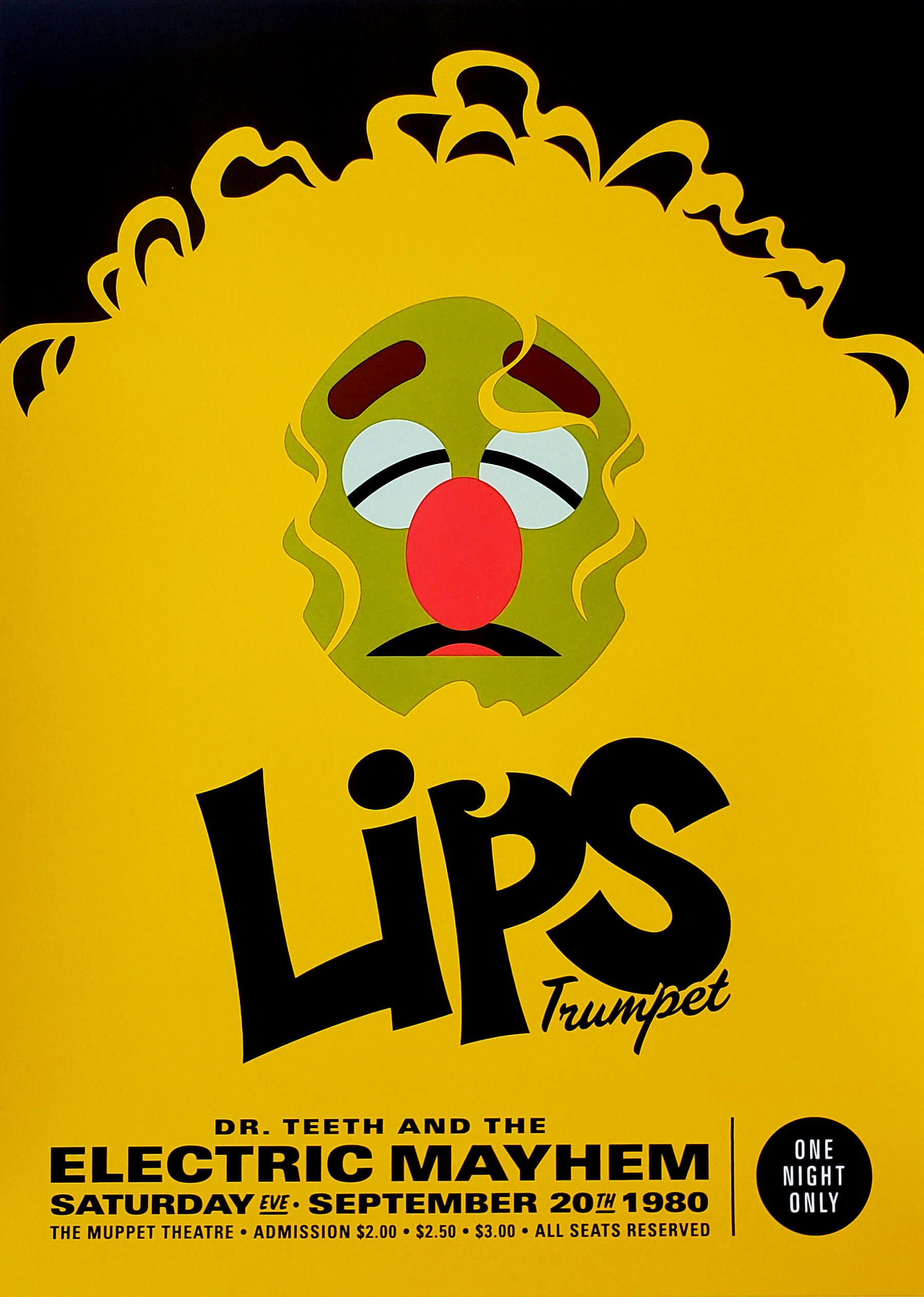 Michael De Pippo The Muppets Lips Trumpet Poster