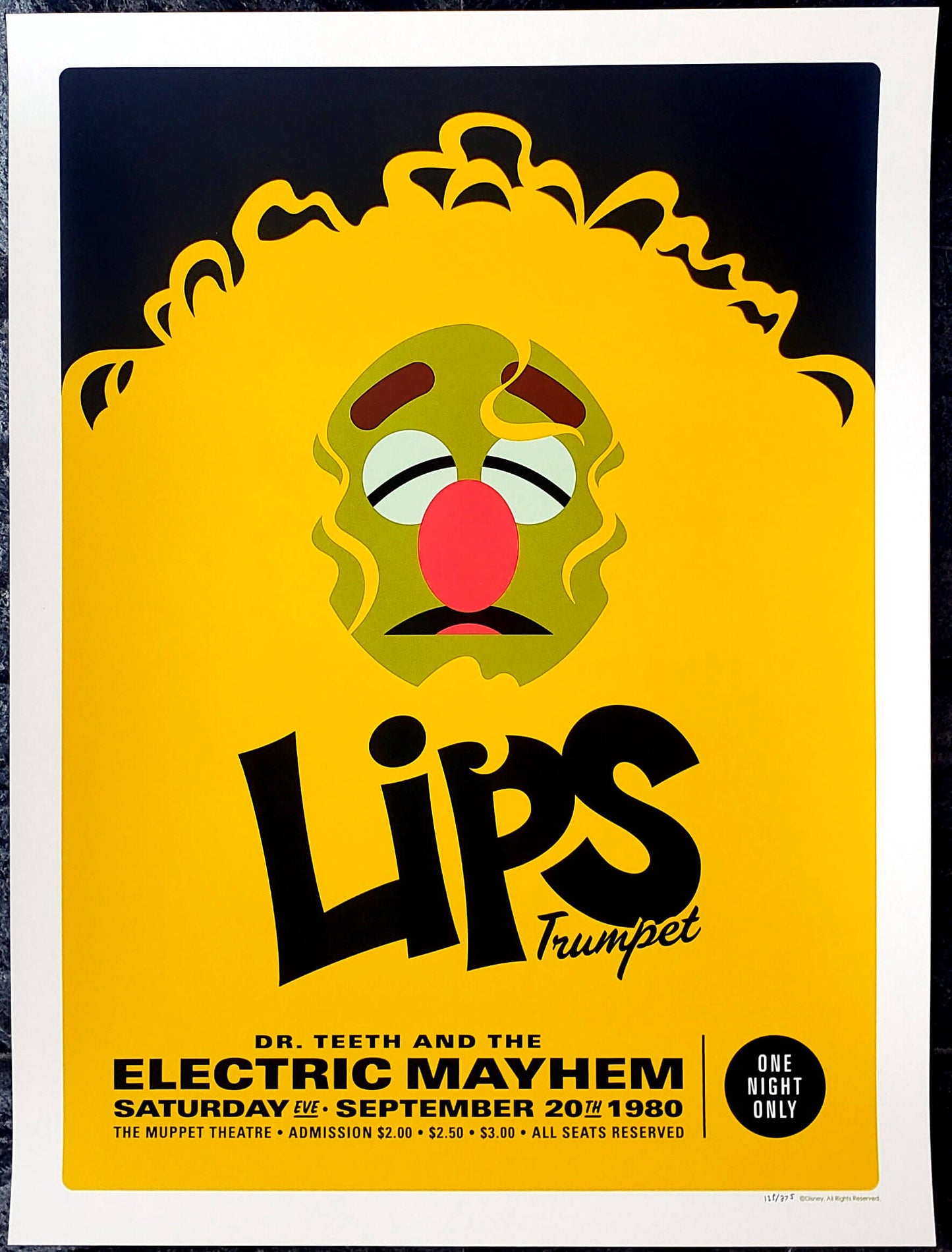 Michael De Pippo The Muppets Lips Trumpet Poster